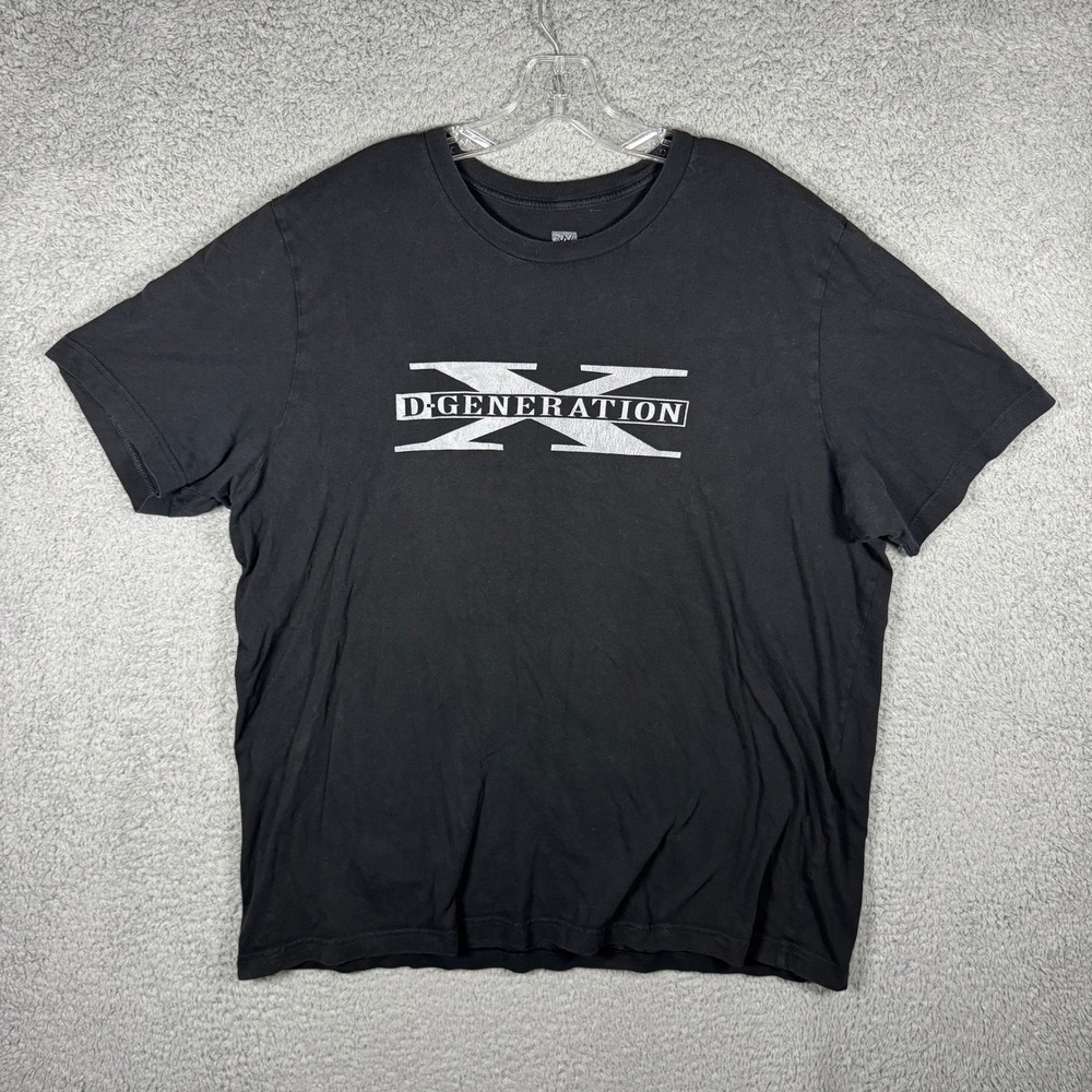 WWE Authentic D-Generation X DX Two Words Suck‎ It Graphic T-Shirt Black XXL